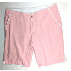 Columbia Bermuda Shorts Womens Size 10 Pockets 100% Cotton Pique 9.5" Inseam
